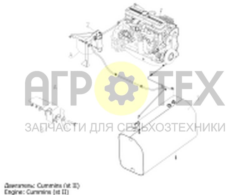 Чертеж Система питания топливом (ACROS-585.05.01.000Ф)